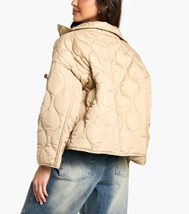 Chaqueta acolchada corta a la moda para mujer, abrigo grueso Regular con capucha transpirable ecológico, ropa de abrigo cálida, ropa informal de invierno - Product Image 2