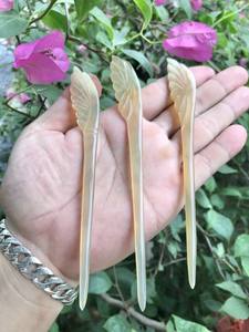 Handmade Natural Buffalo Horn Brooches <b>Barrette</b> Hairpin Luxury <b>Hair</b> Accessories Jewelry <b>for</b> Girls Women - Product Image 4