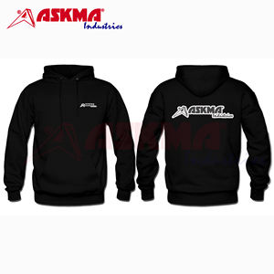 Sudadera con capucha de manga larga negra transpirable para hombre con logotipo personalizado al por mayor sudadera de algodón de temporada de invierno OEM estampado personalizado - Product Image 2