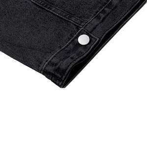 Veste en jean pour homme, streetwear hip hop, veste en jean à capuche pour homme, vêtements d'extérieur décontractés pour homme, nouveau manteau slim à la mode pour l'automne et l'hiver - Product Image 5