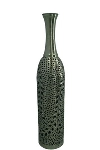 Florero de Metal de nuevo diseño, decoración elegante moderna para sala de estar, mesa de Hotel de boda, pieza central, regalo de decoración interior - Product Image 5