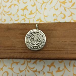 925 argent fabriqué à la main seigneur Saraswati oeuvre pendentif cadres en verre Unique peint à la main fêtes de mariage spirituelles anniversaires - Product Image 3