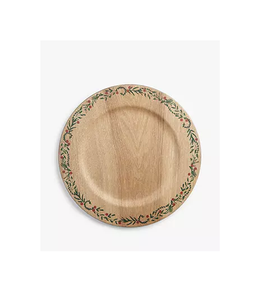 Assiette en bois massif naturel, peut contenir gâteau, dessert, fruits, assiette multifonction, accessoire de cuisine, haute qualité, en vente - Product Image 3