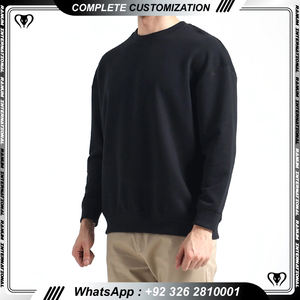 University Wholesale Blank Quality Cotton <b>White</b> <b>Sweatshirt</b> Custom Print Embroidered Logo Crewneck Men <b>Sweatshirt</b> - Product Image 2