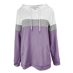 Sudaderas con capucha de Punto Lisas informales para mujer Sudaderas con capucha de manga larga para mujer Sudaderas informales con bolsillo - Product Image 1