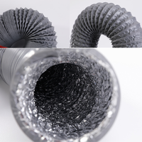 Tuyau flexible en aluminium de 50 mm pour système de ventilation d'air frais HVAC