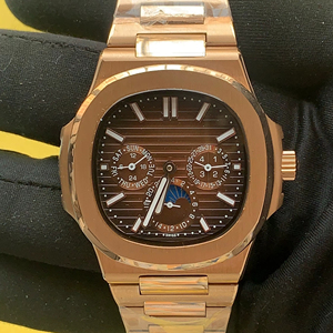 Reloj de pulsera analógico automático mecánico de acero inoxidable con esfera de índice antiguo para hombre, proveedor de relojes suizos de moda - Product Image 1