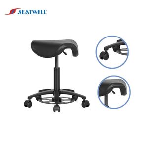 Tabouret de dentiste industriel noir de qualité supérieure - Product Image 1