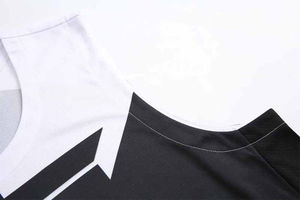 Conjuntos de uniformes de baloncesto transpirables de alta calidad 2025, sublimación completa, Impresión de diseño personalizado, 100% poliéster, deportes sin mangas - Product Image 4