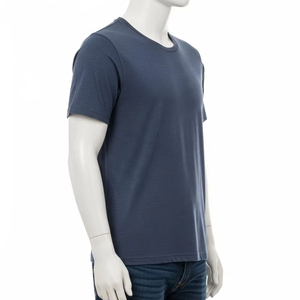 T-shirts pour hommes en coton respirant, col rond, tissu doux et léger, confortable, décontracté, à porter au quotidien, pour la mode estivale - Product Image 1
