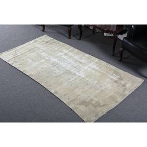 Tapis Vintage en laine turque moderne Beige surdimensionné 37X73 pieds tissage plat Patchwork motif pour décorations de salon Latex - Product Image 2