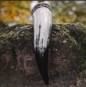 Alta calidad, marca personalizada, hecho a mano, cuerno para beber de búfalo Natural, respetuoso con el medio ambiente, vasos vikingos, tallado de animales, venta al por mayor directa - Product Image 2