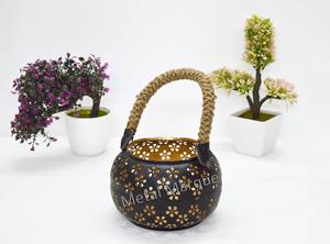 Chandelier en métal vintage créatif, décoration de la maison, bougeoir fait à la main, décoration miniature, cadeaux d'art, Gua - Product Image 4