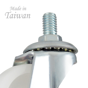 Roue pivotante en nylon de 1,5 pouce avec tige filetée 3/8-16 pour chariot de salle à manger, remplacement de meubles utilitaires, roue de chariot - Product Image 4