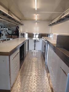 Meilleur vendeur, camion de nourriture multifonctionnel en acier inoxydable de haute qualité, camion de nourriture/van/remorque de vente ambulante pour les collations et la restauration rapide - Product Image 2
