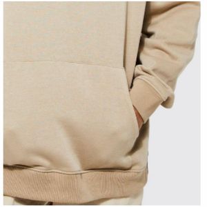 Sudadera con capucha para hombre de la mejor calidad 100% algodón nuevo estilo bordado Color sólido transpirable otoño High Street estilo impermeable mejor - Product Image 4
