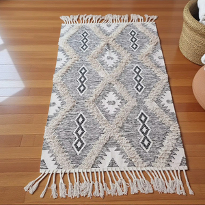 Tapis Kilim Personnalisé à Vente Chaude Motif Floral Unique Tissage Plat en Coton Différentes Tailles pour la Décoration du Sol de la Chambre - Product Image 4