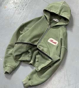 Conjunto Deportivo Informal, Grueso, Transpirable y Ecológico para Invierno, con Lavado Ácido, Logotipo Personalizado y Precio al por Mayor - Product Image 3