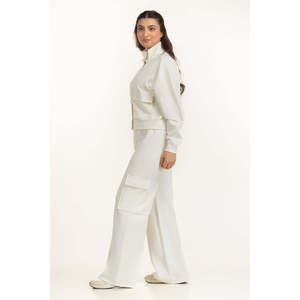 Conjunto Casual de 2 Piezas WM-COD-WS25-101 con Cuello Alto, Estilo Contemporáneo, en Lona, Tallas XS, XXS, 2XL - Product Image 6