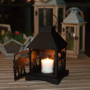 โคมไฟเหล็กทำมือ ดีไซน์พิเศษ เป็นมิตรกับสิ่งแวดล้อม สำหรับกิจกรรมทางศาสนา พิธีแต่งงาน งานเลี้ยงในสวน ตกแต่งงานเทศกาล - Product Image 2