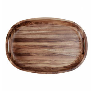 Bandeja de madera para servir sin mango, hecha a mano, forma cuadrada, utensilios de cocina, bandeja para fruta - Product Image 4