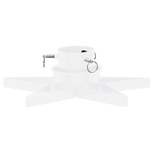 Soporte de árbol de metal revestido blanco Soporte de árbol de Navidad antideslizante ligero portátil fácil y accesorios - Product Image 6