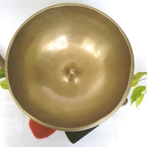 Bols chantants tibétains faits à la main, style religieux, en bronze, fabriqués au Népal, art et objet de collection Gaurab, méditation, métal - Product Image 4