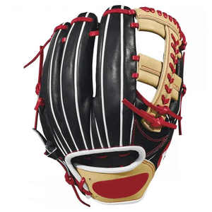 Guantes de béisbol personalizados para la venta en línea guante profesional de béisbol y softbol de cuero mano derecha en uso - Product Image 2