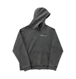 Sudadera con Capucha de Manga Larga para Hombre, Diseño Personalizado, Estampado Sólido, Impresión en Serigrafía, Estilo Urbano, 100% Algodón para Invierno - Product Image 1