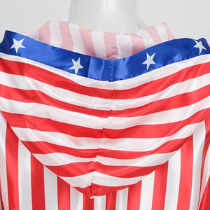 Venta al por mayor personalizado satén MMA bata profesional vestido de boxeo con impresión de logotipo personalizado - Product Image 5