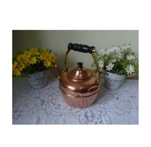 กาต้มน้ำทองแดงเงางามพร้อมกระจกตกแต่งเหมาะสำหรับเครื่องครัวโรงแรมอุปกรณ์เสริมบนโต๊ะระดับพรีเมียมและมีสไตล์ - Product Image 2