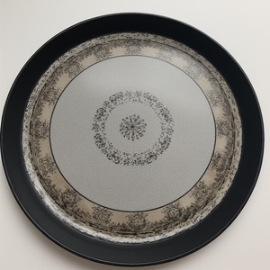 Plaque de chargeur en fer saphir givré tons bleus translucides Art déco Design forme de fleur pour les célébrations de soirée de mariages d'hiver - Product Image 6