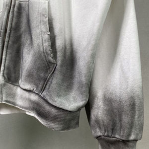 Sudadera con Capucha Bordada para Hombre, 100% Algodón, Personalizable, con Diseño Estampado Lavado a la Piedra, para Gimnasio y Uso al Aire Libre en Invierno - Product Image 3