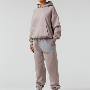 Nouvelle arrivée de survêtements de ville pour femmes de couleur unie ensemble de 2 pièces ensemble de survêtements en gros pour l'hiver ensemble de survêtements pour femmes - Product Image 4