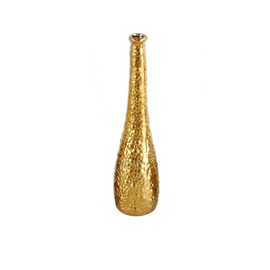 Florero de metal de excelente calidad para decoración del hogar y el jardín disponible a precio mayorista Florero de metal dorado - Product Image 4