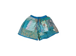 Lot de shorts patchwork unisexes de couleurs assorties, short coloré bohème, short confortable à taille élastique, taille unique, vente en gros - Product Image 6