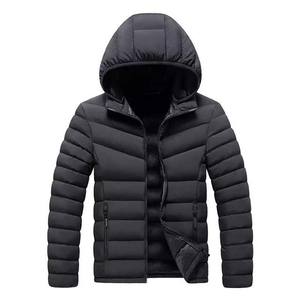 2025 nouvelle mode chaud à capuche Logo personnalisé à capuche hiver doudoune pour hommes vêtements haute rue Style bleu couleur - Product Image 4