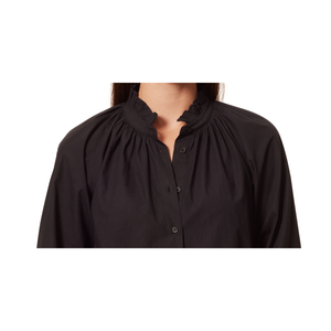 Camicetta da Donna Anne Klein Jo Poplin con Colletto a Volant, Nera, Taglia XL, Top Formale in Maglia a Lunghezza Intera per la Stagione Autunnale - Product Image 2