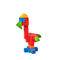 Jouet éducatif en plastique Multilink, cubes de 2 cm, pour enfants de 5 à 7 ans - Thème bâtiments modernes, ensemble de 100 pièces