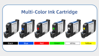 Imprimante jet d'encre TIJ portable industrielle multicolore de 12,7 mm pour l'impression en ligne de dates d'expiration, codes QR, logos, numéros et étiquettes