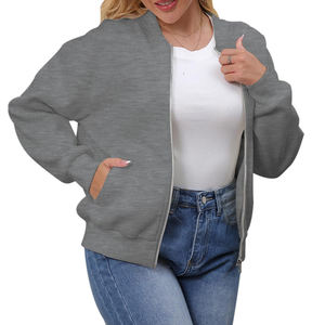 Veste bomber pour femmes avec logo personnalisé en gros à vendre, veste bomber pour femmes à manches longues pour l'extérieur, vêtements d'hiver - Product Image 4