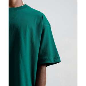 Camiseta Esencial con Detalle de Costura Cuadrada, 100% Algodón, Tejido Grueso y Transpirable de 220gsm-300gsm, Estilo Urbano, Impresión por Serigrafía - Product Image 3