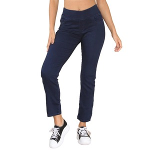 Pantalones vaqueros elásticos para mujer Pantalones vaqueros de tiro medio de cintura más ancha para mujer Diseño de mejor calidad Pantalones vaqueros de Mujer personalizables para adultos - Product Image 1
