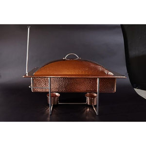 Nouvel arrivage de chauffe-plats de forme rectangulaire classique en métal et cuivre pour la restauration hôtel restaurant équipement - Product Image 4