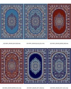 Adiva Modern Jacquard Woven Rug Set Hecho a mano con Polipropileno Yute Poliéster para el hogar Sala de estar Dormitorio 20ft Pedido Turquía - Product Image 1