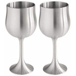 Copa de Vino de Acero y Aluminio para Fiestas en Clubes y Restaurantes, Copa de Vino de Acero Inoxidable y Aluminio a Bajo Precio - Product Image 6