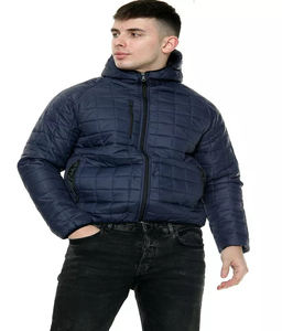 Chaquetas Acolchadas Ligeras para Hombre, Venta al por Mayor Personalizada, Suministro Rápido, Cuello Alto de Lona, 100% Algodón, Secado Rápido, Suaves y Cálidas para Invierno - Product Image 1