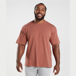 Camiseta extragrande de algodón pesado para hombre personalizada 2025 al por mayor con manga corta Camiseta extragrande barata con estampado OEM - Product Image 3