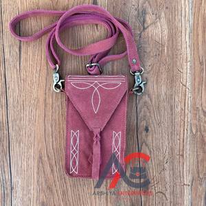 Nouveau personnalisé botte point daim cuir téléphone pochette sac en cuir véritable mince téléphone portable sac téléphone transporteur femmes sac à bandoulière - Product Image 1