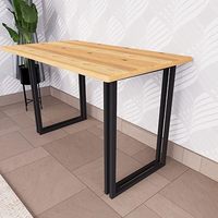 Pieds de table modernes en métal, cadre en acier noir, pour table à manger, bureau, mobilier d'extérieur, base de remplacement pour salon, lot de 4